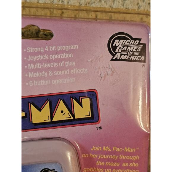 New In Factory Packaging Miss Pac-Man Micro Games Of America Handheld Game... - Picture 4 of 5